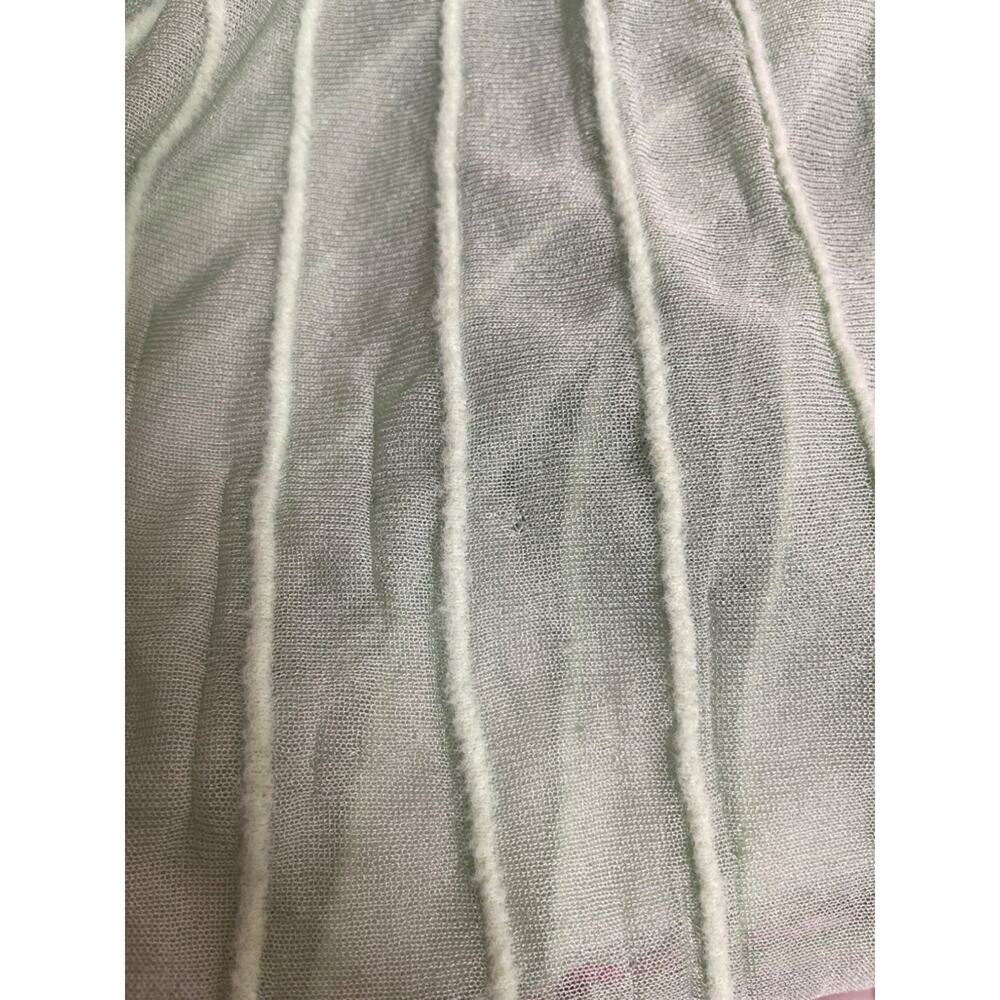 ALEXIS Marce Off the Shoulder Stripe Knit Sheer Skirt Green Maxi Dress Size XL - Picture 8 of 10